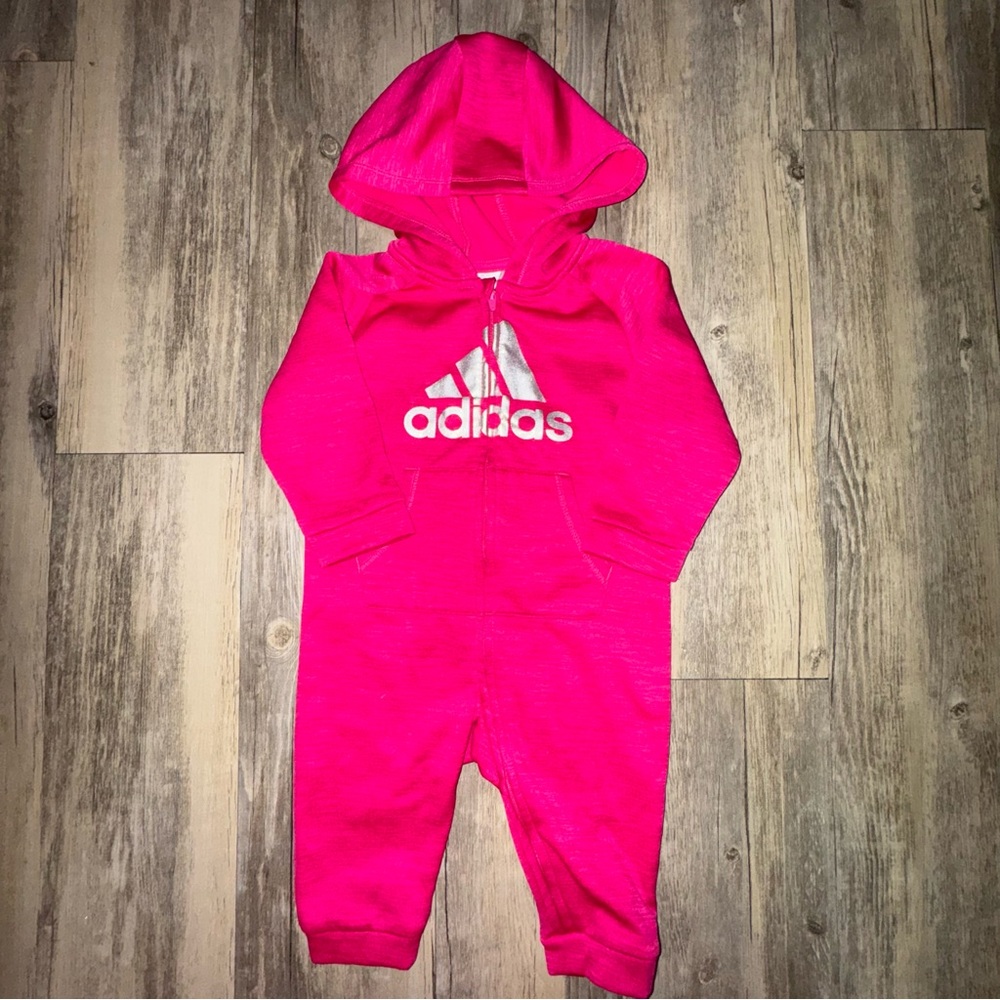 Adidas Pink Winter Romper with Hood - Picture 7 of 7